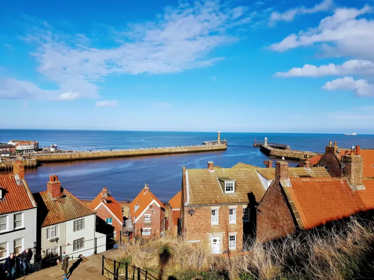 Red Roofs and Harbour Piers of Whitby