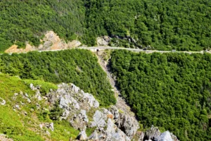 Road through the Cape Breton Highlands