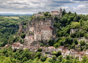 Rocamadour above the Alzou Valley