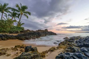 Rocky Shore at Dusk, Maui