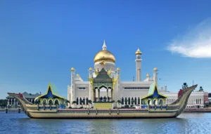 Royal Barge at the Omar Ali Saifuddien Mosque