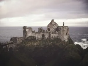 Ruins of Dunluce Castle on the Antrim Coast