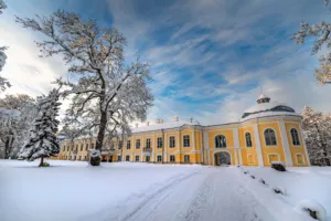 Palacio de Rundāle en invierno