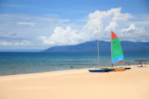 Sailboats on a Lake Malawi Beach