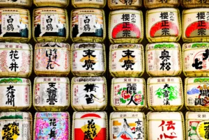Sake Barrels at Meiji Jingu, Tokyo