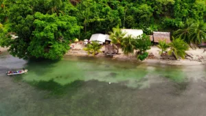 Salamaua Coast from Above