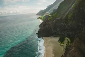 Sea Cliffs and Beach, Kauaʻi
