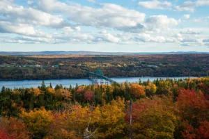 Seal Island Bridge in Autumn, Cape Breton