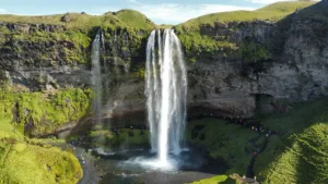 Seljalandsfoss from Above