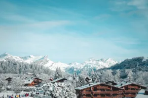 Chalés nevados en Megève