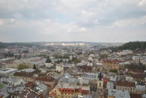 Spring Cityscape of Lviv