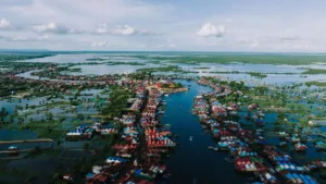 Stilt Village of Kampong Khleang on the Tonlé Sap