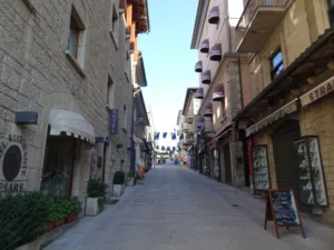 Stone Street in San Marino Old Town