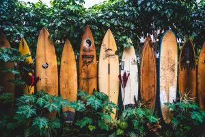 Surfboard Fence at Hanalei, Kauaʻi