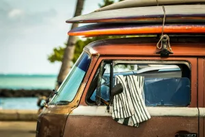 Surfer Van at Honolua Bay, Maui