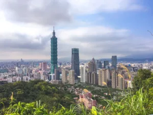 Taipei 101 above the City