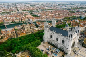 The Basilica of Fourvière above Lyon