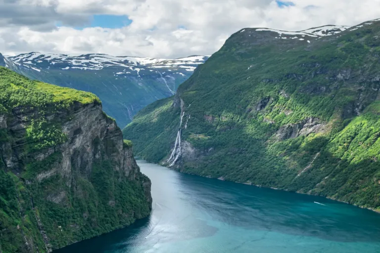 The Cliffs and Waterfalls of the Geirangerfjord
