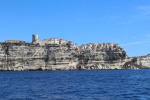The Old Town of Bonifacio from the Sea