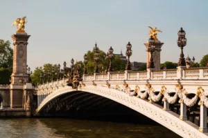 The Pont Alexandre III over the Seine, Paris