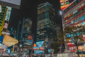 Tokyo Skyscrapers at Night