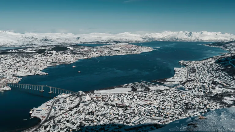 Tromsø in Winter from the Air