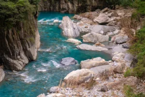 Turquoise River in Taroko Gorge