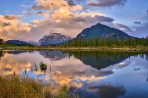 Vermilion Lakes at Sunrise, Banff