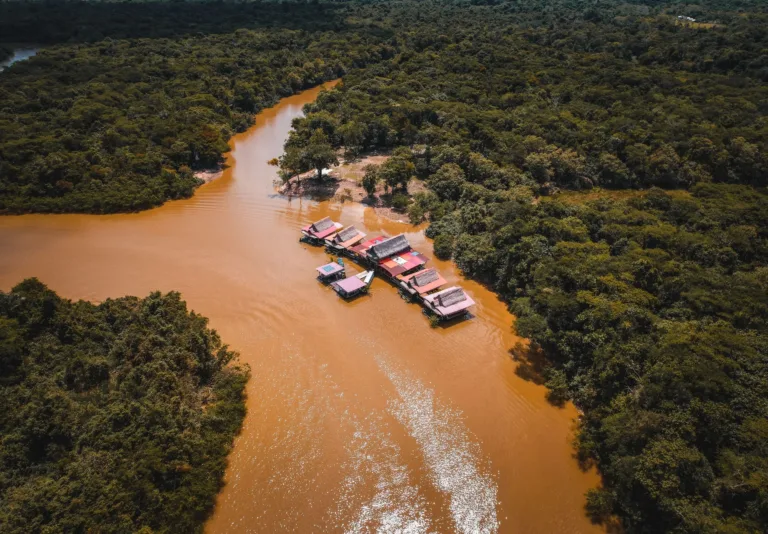 Village on the Amazon River, Peru