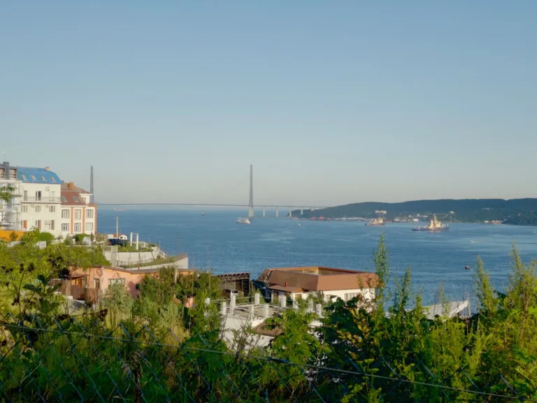 Vladivostok Skyline and Russky Bridge