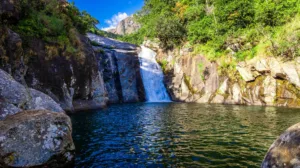 Waterfall and Rock Pool, Mount Mulanje