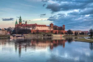 Wawel Castle above the Vistula, Kraków