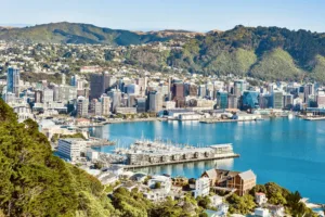 Wellington Harbour and City