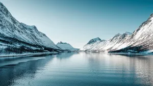 Winter Fjord in Northern Norway