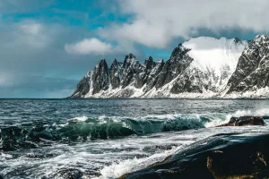 Winter Waves and Jagged Peaks, Norway