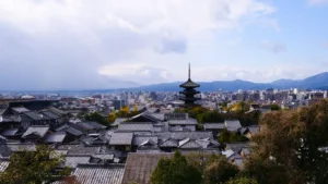 Yasaka Pagoda above the Rooftops of Kyoto