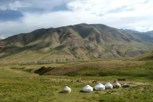 Yurt Camp by Song-Köl Lake